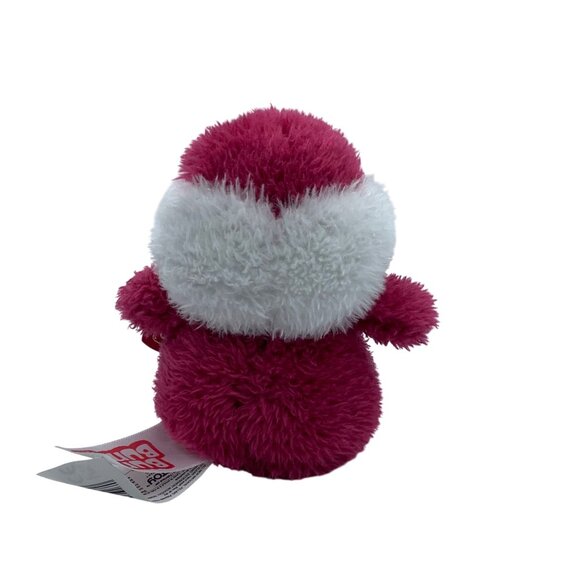 Zack Gumball Machine Bum Bumz Plush Russ 5” Pink & White Fuzzy Stuffed Toy - Picture 2 of 6